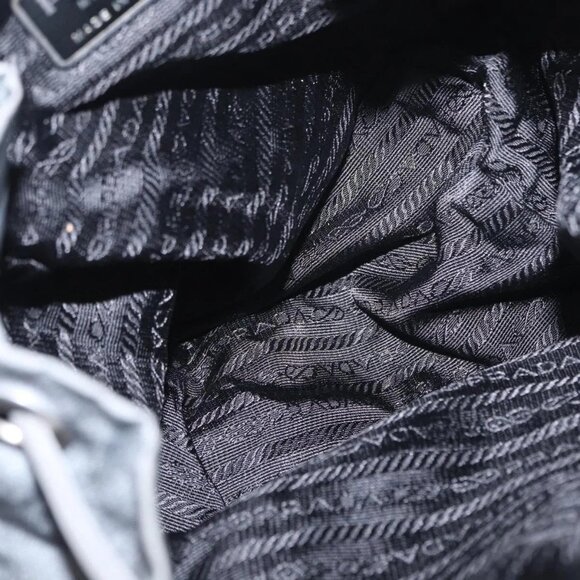 PRADA Backpack Nylon Gray Silve main image 14
